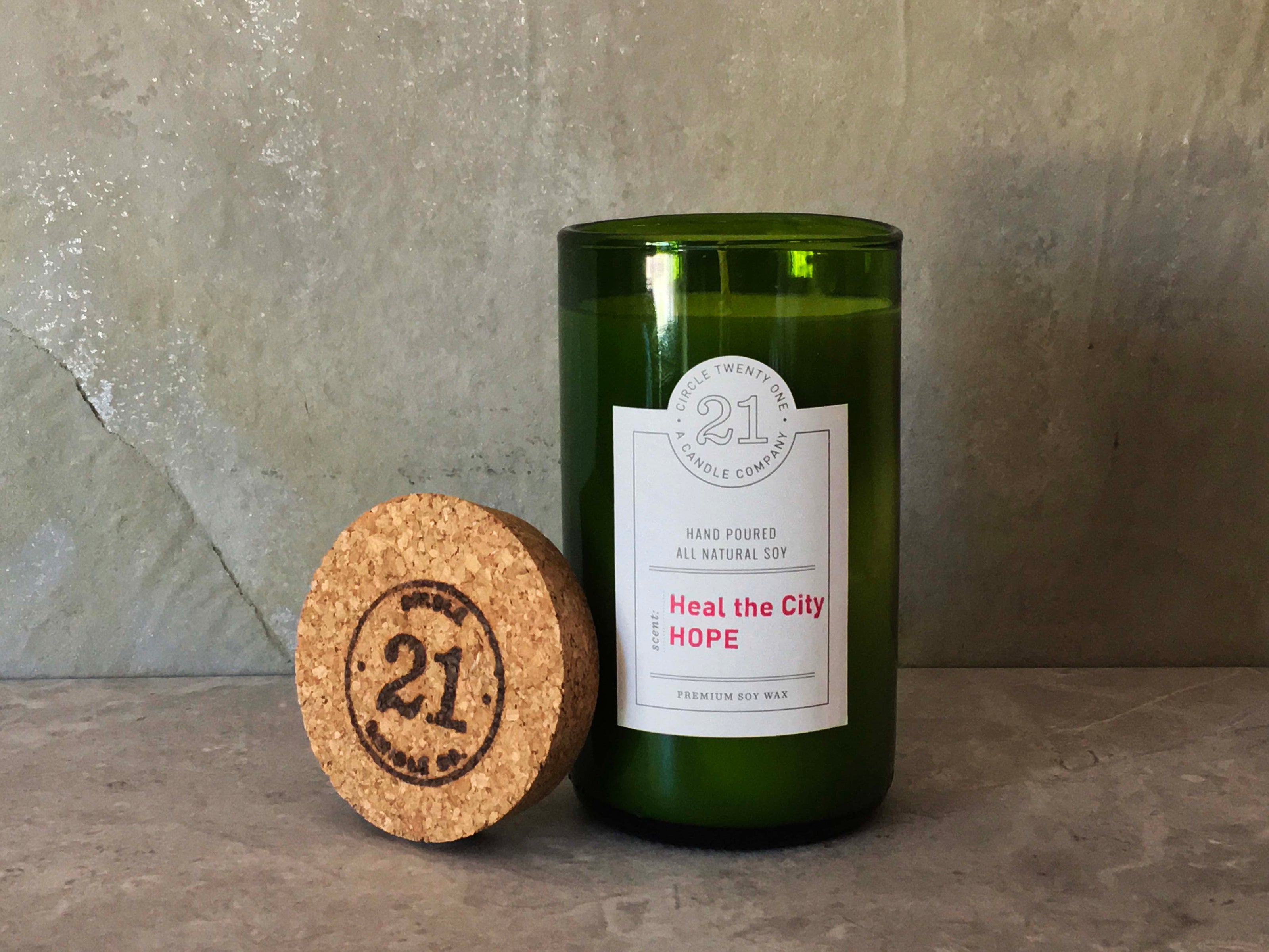 Blended with fresh fruits, berries, jasmine, sandalwood and orchid vanilla. Hand poured into recycled wine bottles.