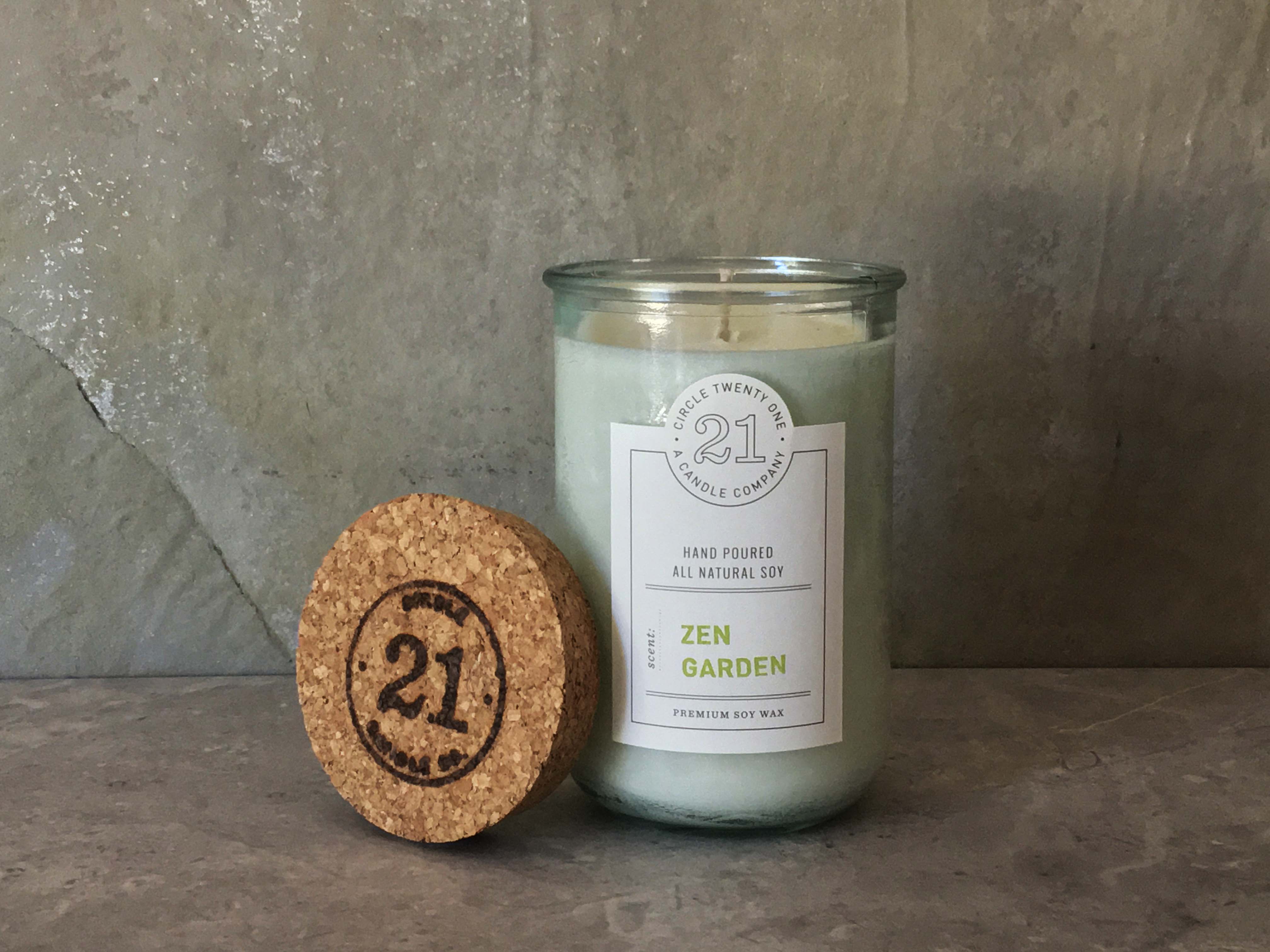 Scented Soy Candle - Zen Garden – Circle 21 Candles